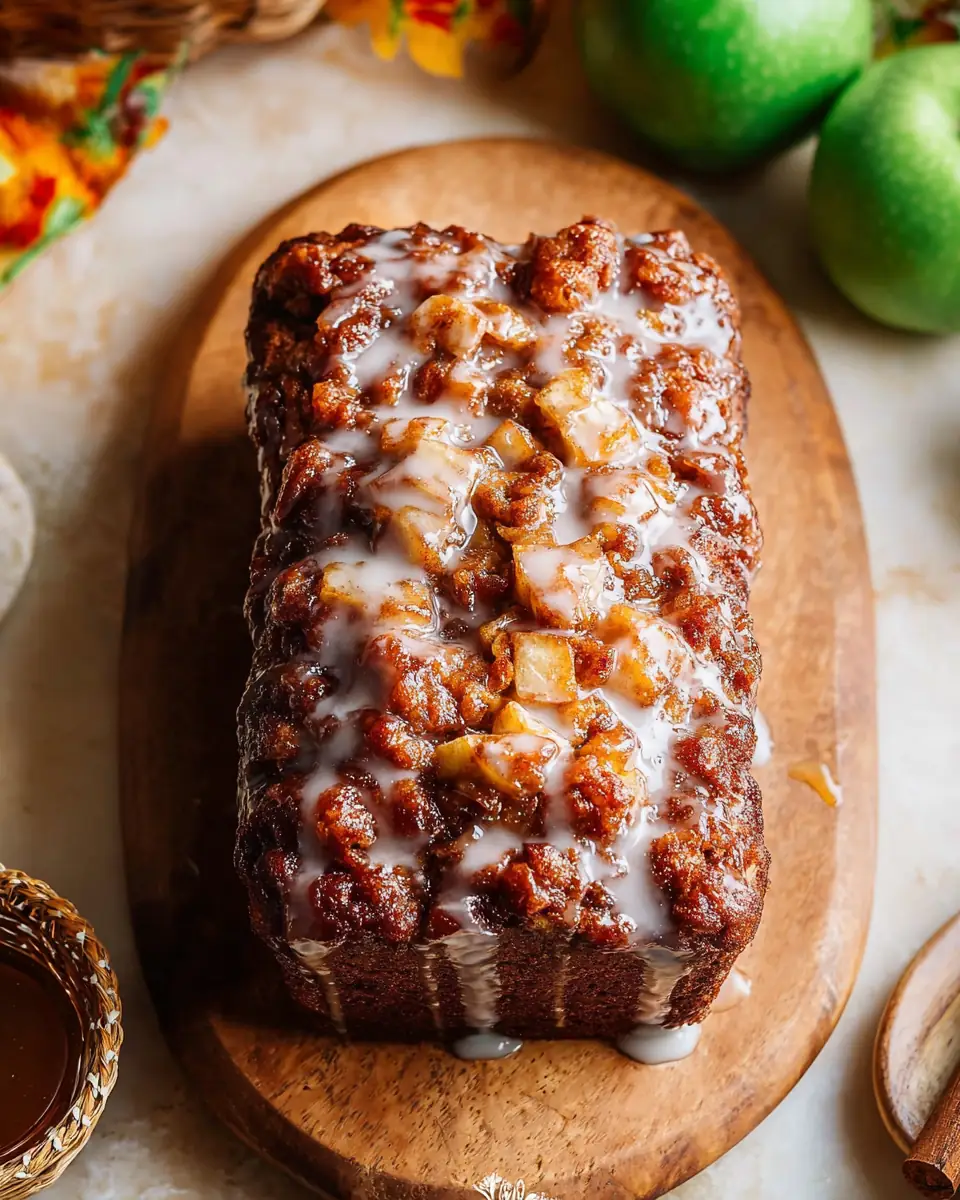 A delicious plate of Amish Apple Fritter Bread Recipe