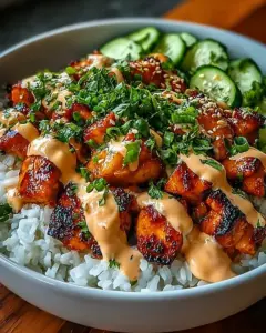 A delicious plate of Bang Bang Chicken Bowl: An Incredible Ultimate Recipe for 2023