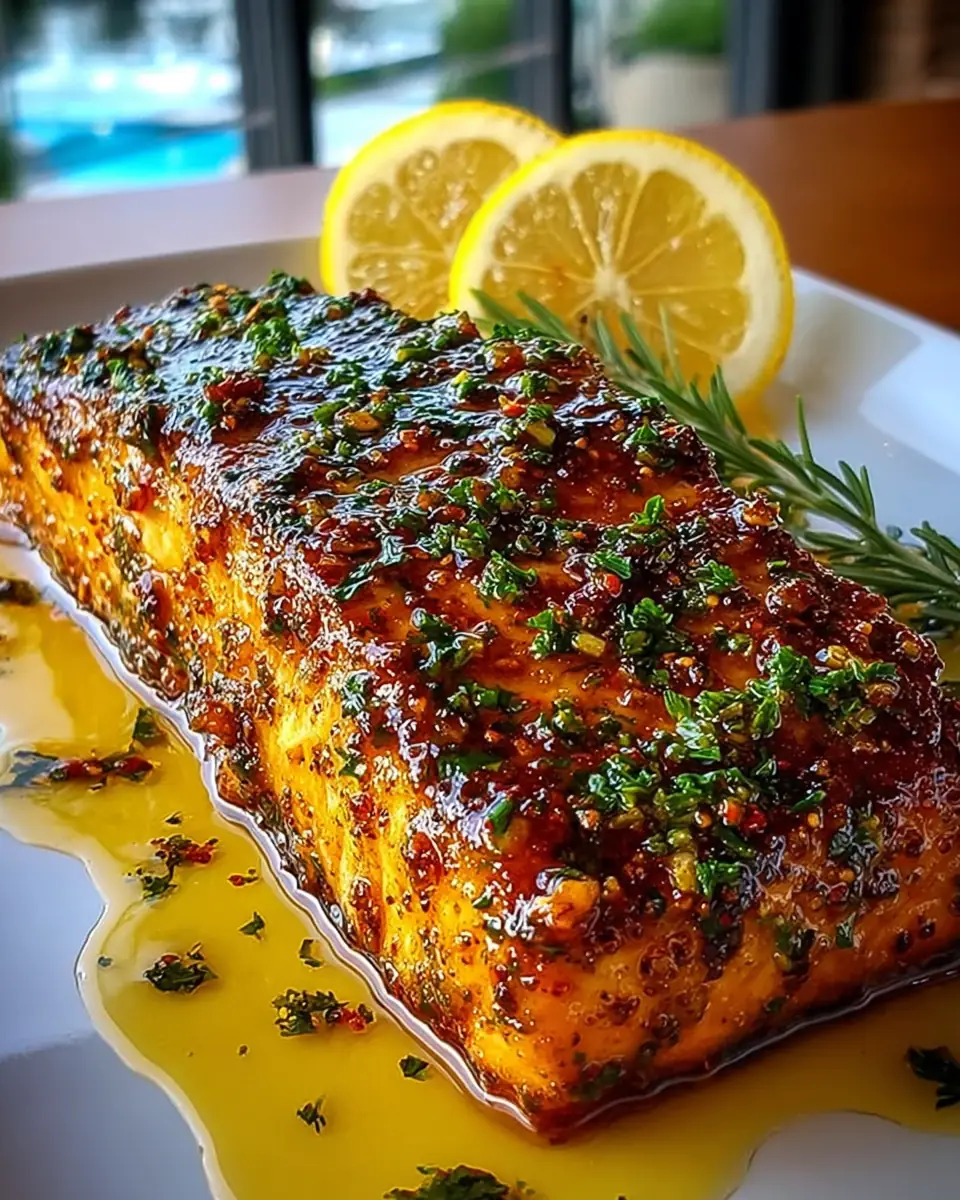 A delicious plate of Cajun Honey Butter Salmon