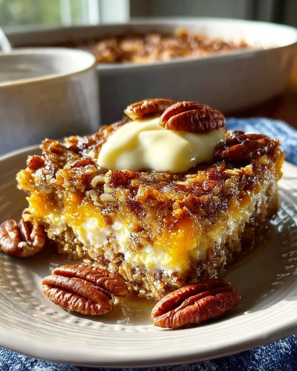 A delicious plate of Cinnamon Cottage Cheese Oatmeal Bake