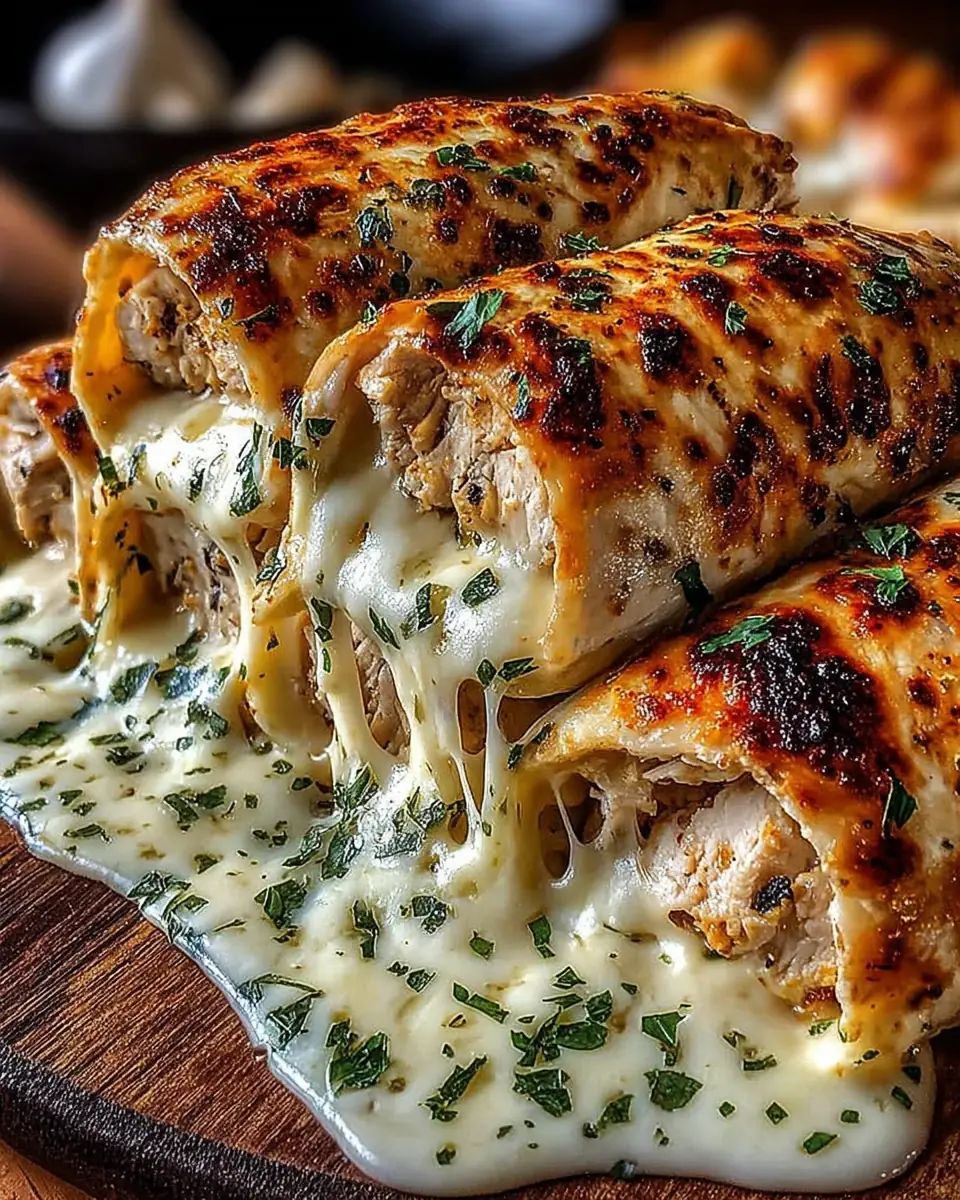 A delicious plate of Cozy Cheesy Garlic Chicken