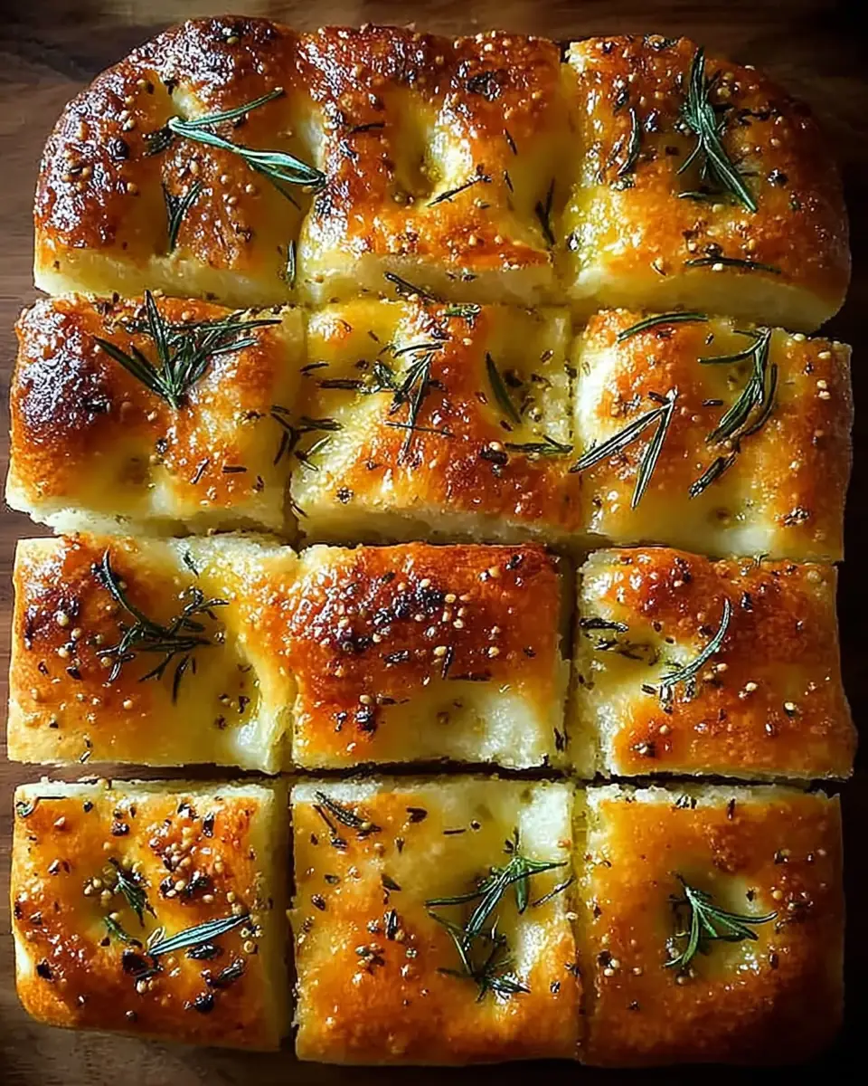 A delicious plate of Easy Focaccia Bread Recipe