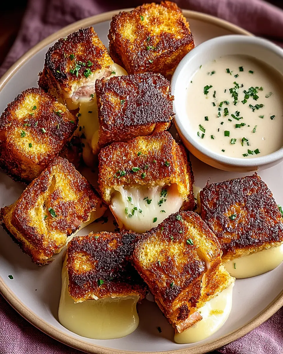A delicious plate of Hawaiian Roll Grilled Cheese