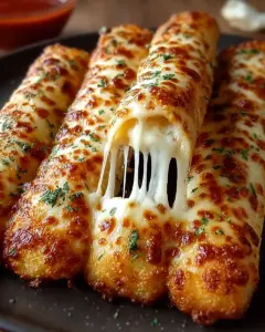 A delicious plate of Homemade Pizza Hut Cheese Sticks That Rival the Restaurant’s!