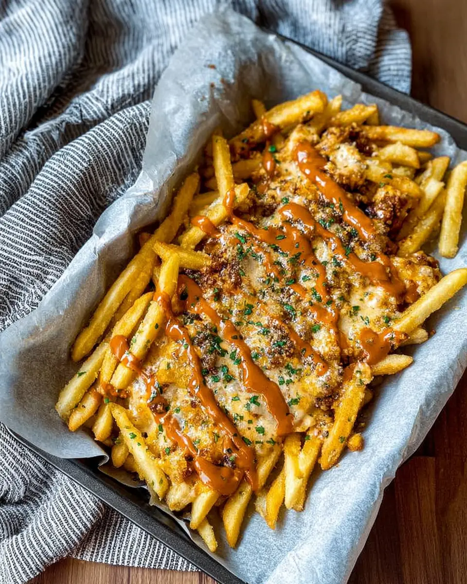 A delicious plate of In-N-Out Copycat Animal Style Fries
