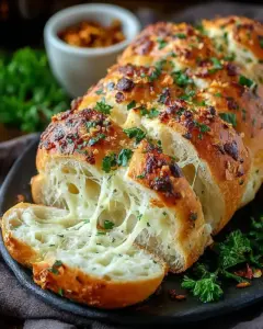 A delicious plate of Italian Herbs and Cheese Bread: Savory Secrets Revealed