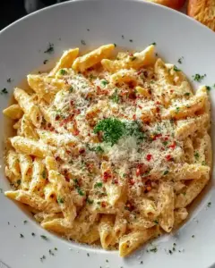 A delicious plate of One Pot Creamy Garlic Pasta (Just 20 Minutes!)