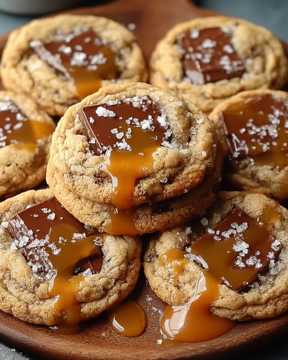 A delicious plate of Salted Caramel Cookie Recipe: Perfectly Sweet & Irresistibly Gooey