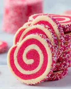 A delicious plate of Valentine's Day Swirl Cookies
