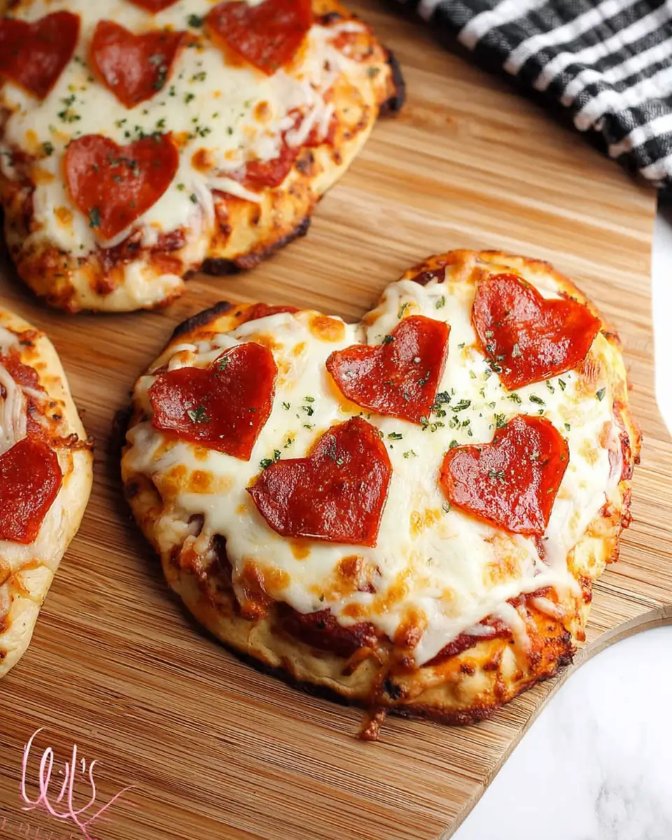 A delicious plate of Valentine’s Holiday Pizza Recipe