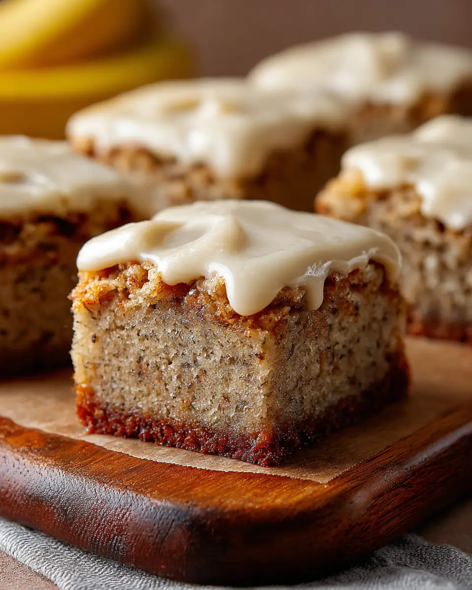 A delicious plate of Banana Bread Brownies