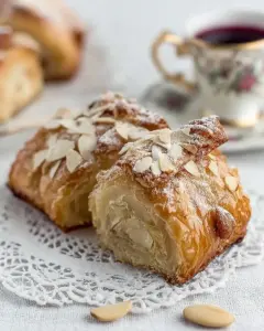 A delicious plate of Banket (Dutch Christmas Log)