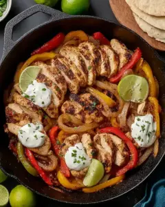 A delicious plate of Chicken Fajita Casserole