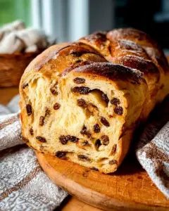 A delicious plate of Classic Raisin Bread