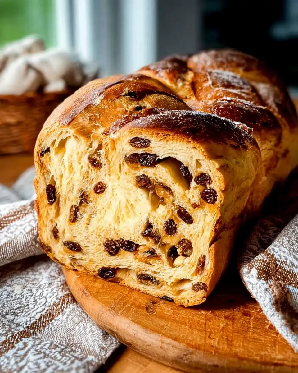 A delicious plate of Classic Raisin Bread