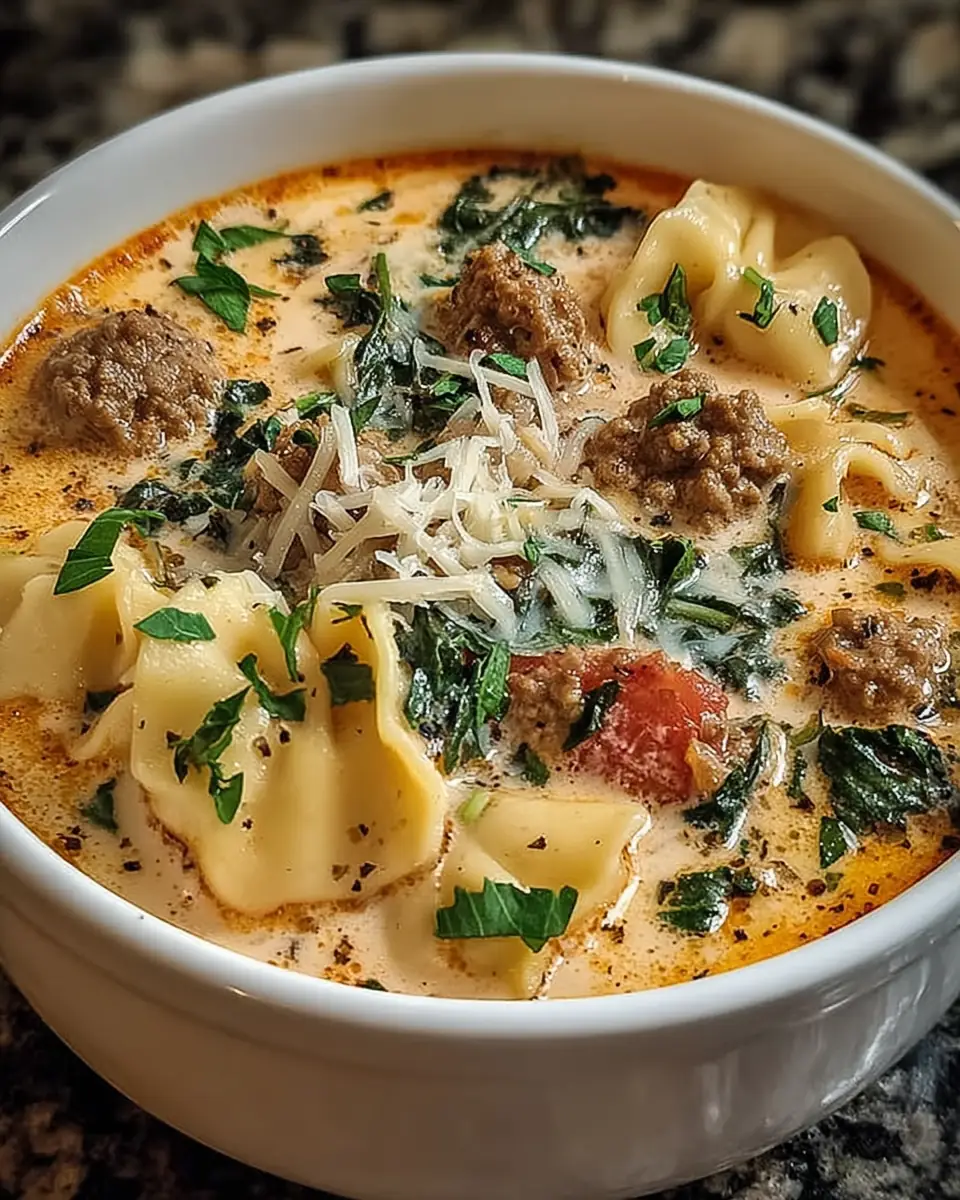 A delicious plate of Crockpot White Lasagna Soup