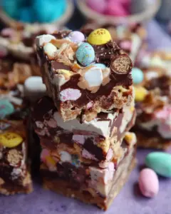 A delicious plate of Easter Rocky Road!