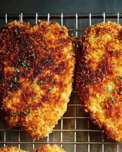 A delicious plate of Easy Chicken Breast with Italian Bread Crumbs