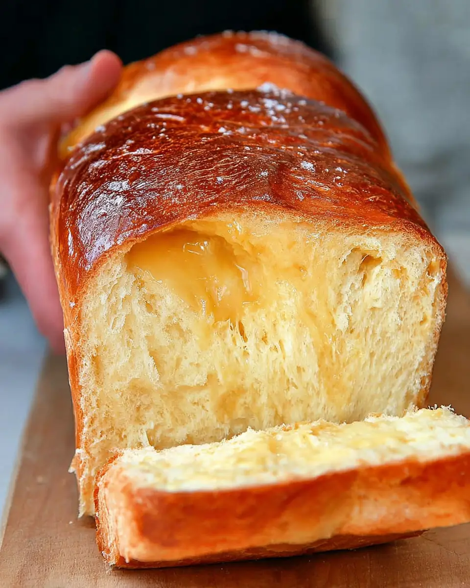 A delicious plate of Easy Homemade Brioche Bread Recipe