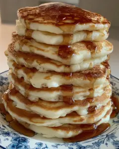 A delicious plate of Fluffy Homemade Pancakes