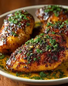 A delicious plate of Garlic Brown Sugar Chicken