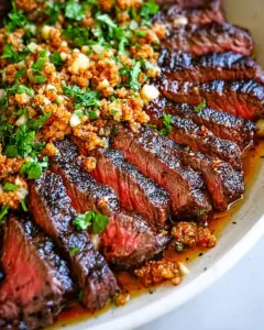 A delicious plate of Garlic Butter Brazilian Steak