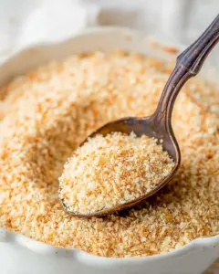 A delicious plate of Homemade Bread Crumbs