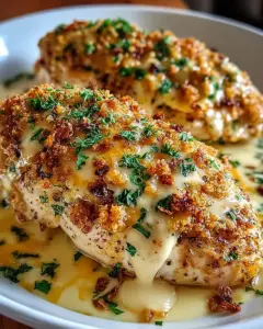 A delicious plate of Melt in your Mouth Chicken Bake