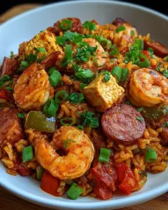 A delicious plate of One-Pot Jambalaya