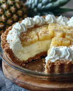A delicious plate of Pineapple Pie Recipe With Cream Cheese