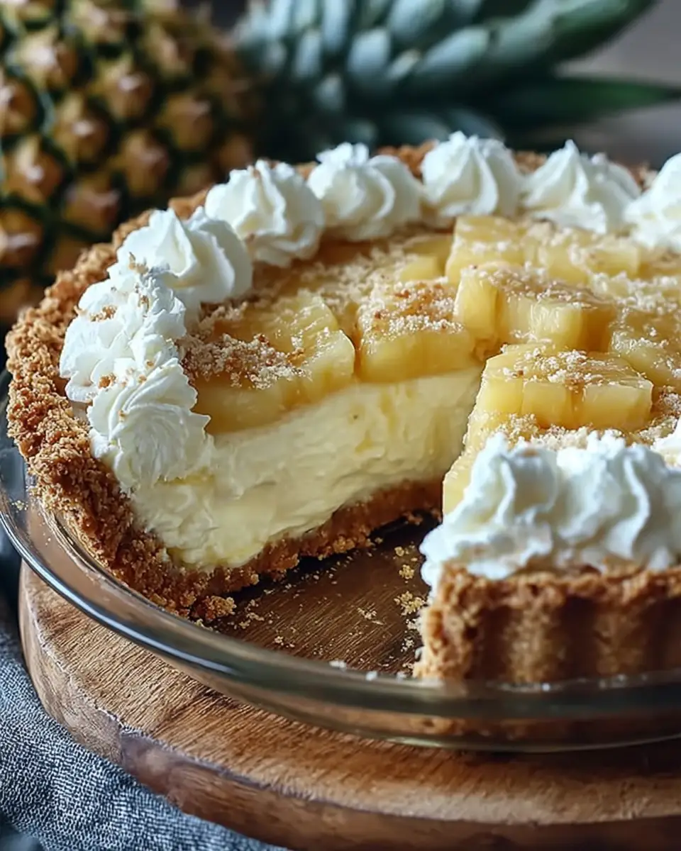 A delicious plate of Pineapple Pie Recipe With Cream Cheese