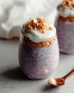 A delicious plate of Protein Chia Pudding