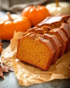 A delicious plate of Pumpkin Bread