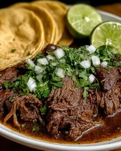A delicious plate of Slow Cooker Barbacoa