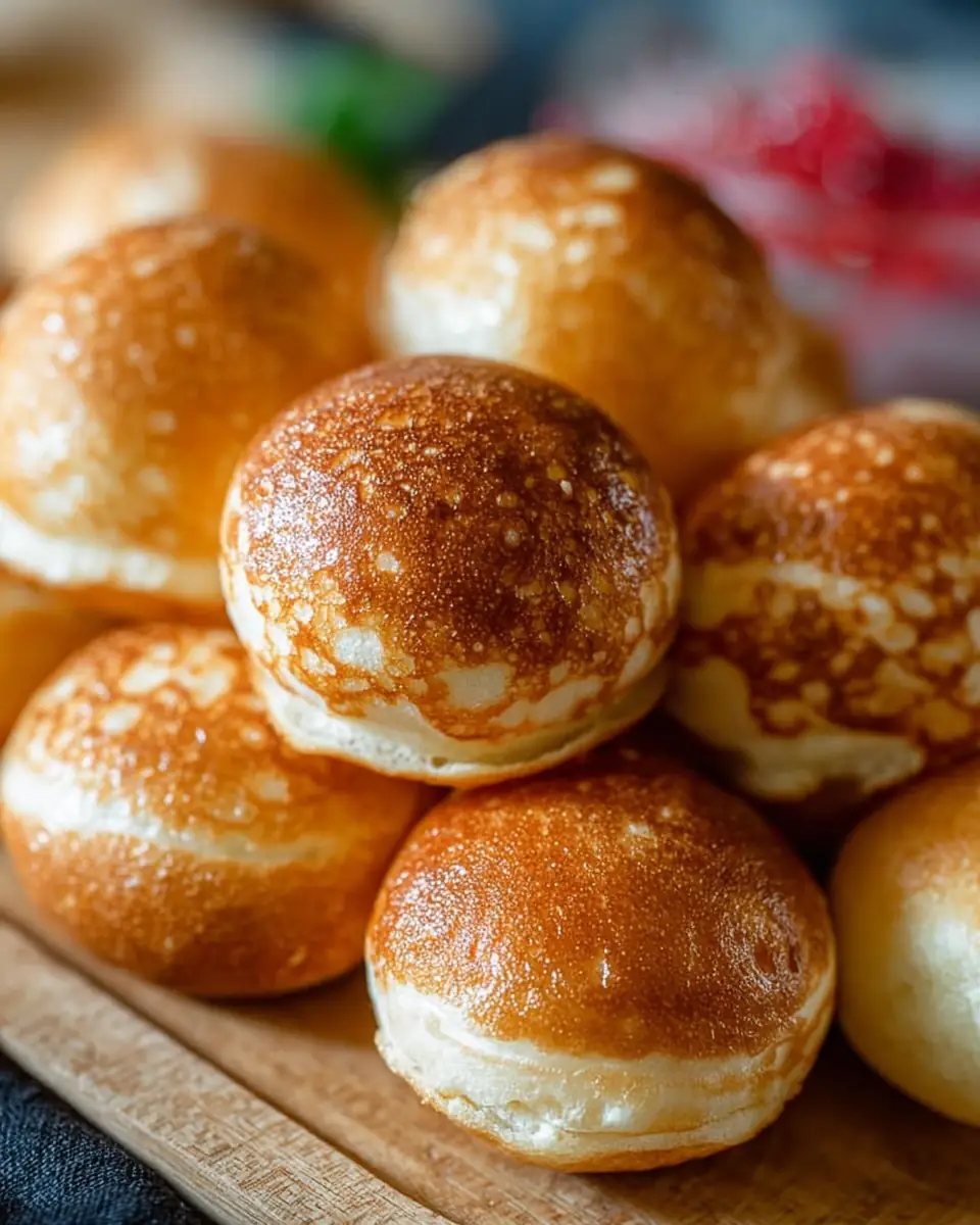 A delicious plate of Sourdough Aebleskivers / Danish Pancakes
