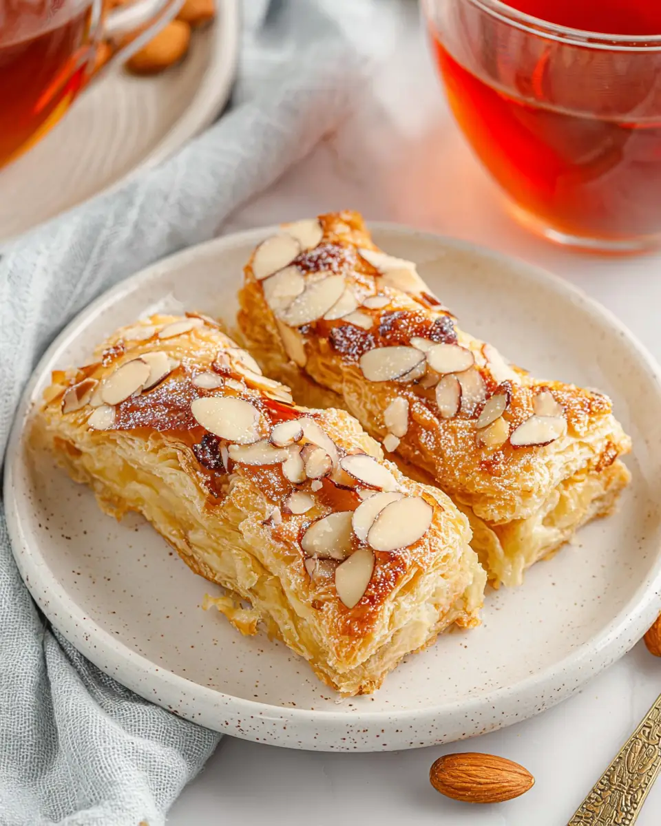 A delicious plate of Sweet Almond Pastry