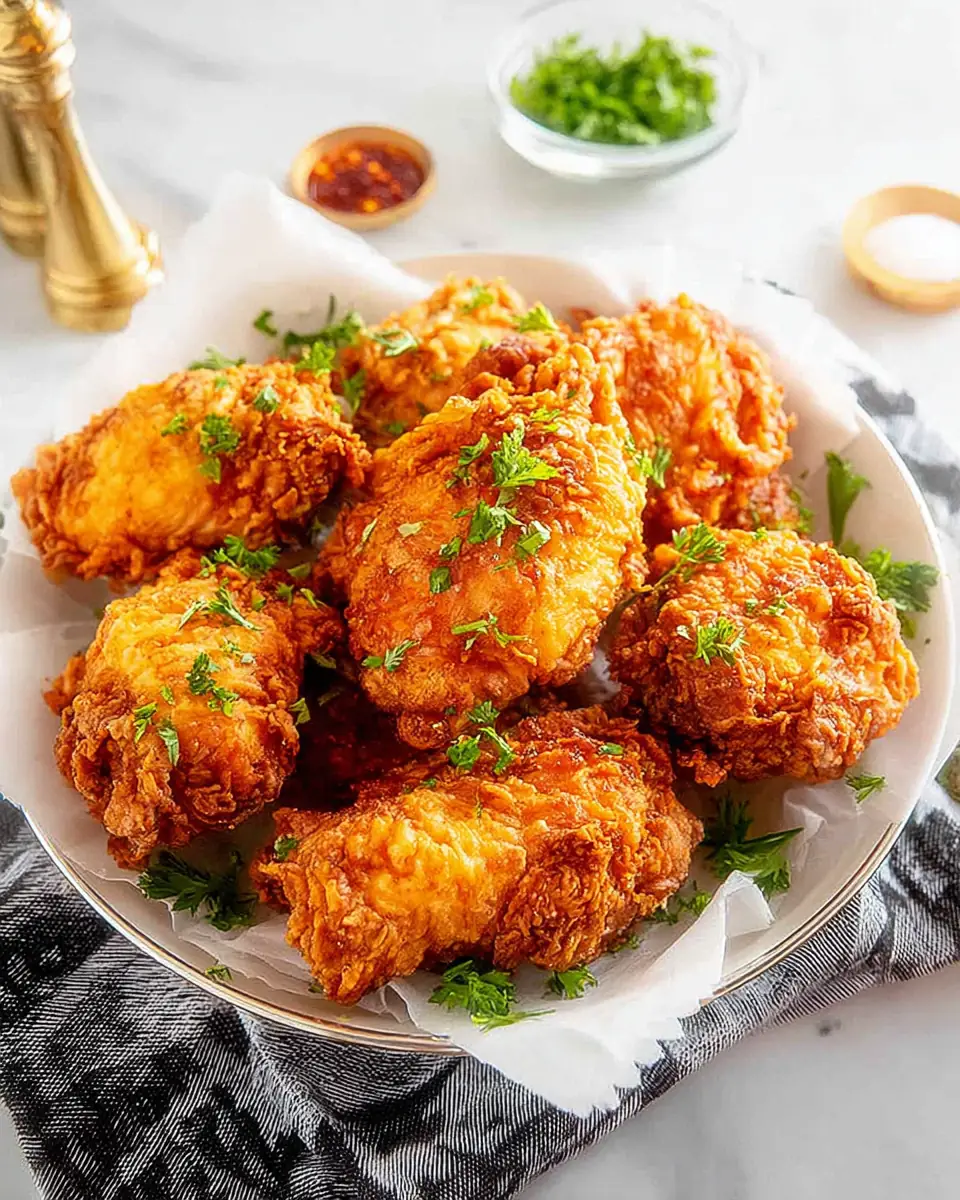 A delicious plate of Buttermilk Fried Chicken