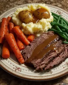 A delicious plate of Classic Pot Roast Plate