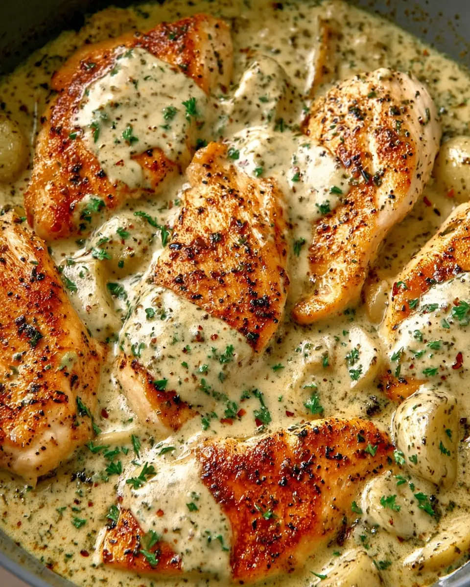 A delicious plate of Creamy Ranch Chicken & Veggie Bake