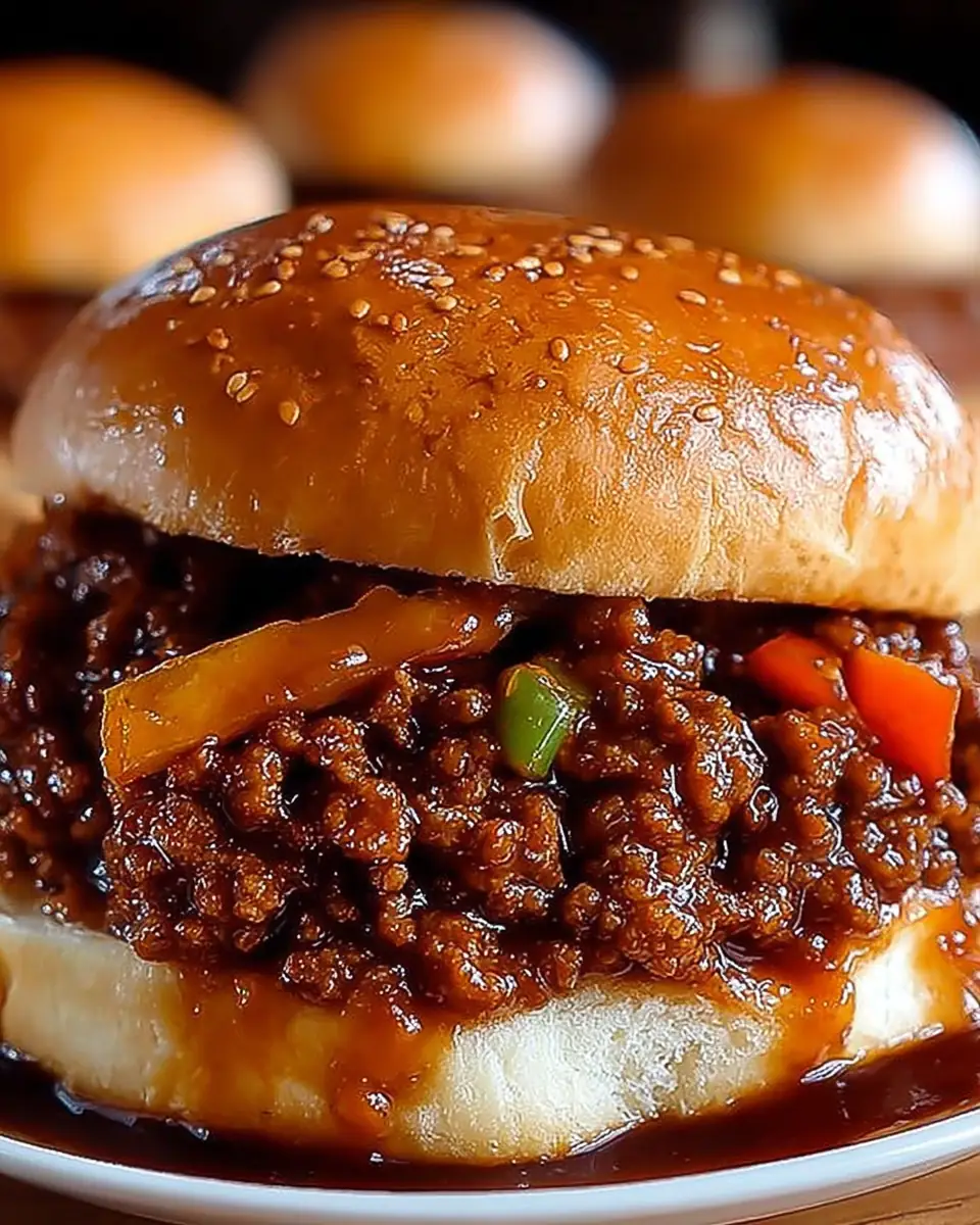 A delicious plate of Dr. Pepper BBQ Sloppy Joes