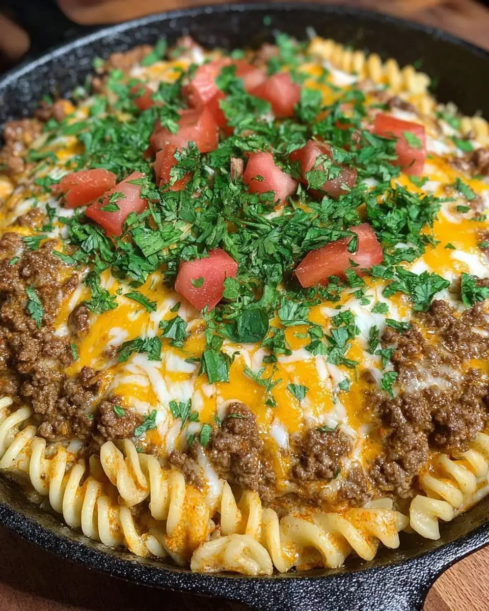 A delicious plate of Easy Delicious Homemade Taco Hamburger