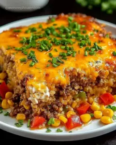 A delicious plate of Ground Beef Casserole