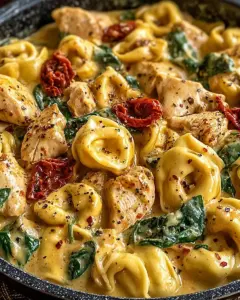 A delicious plate of Marry Me Chicken Tortellini
