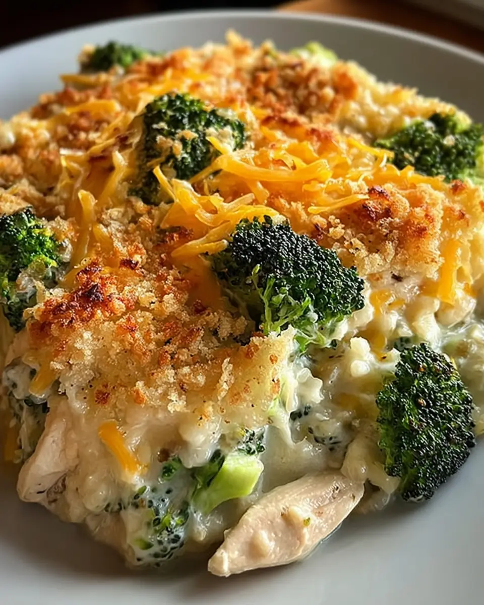 A delicious plate of Chicken And Broccoli Casserole